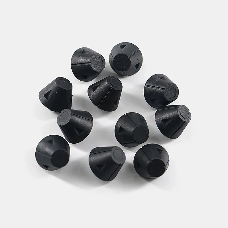 Pointes de remplacement pour chaussures de football noires, goujons durables pour chaussures de football, filetées M5, 13mm, 16mm, 1 pièce par ensemble
