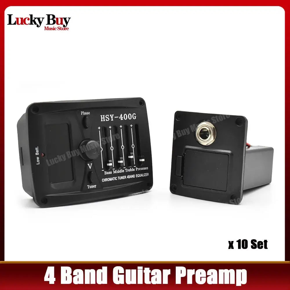 HSY-400G JE514 up Acoustic JE514 up 4 Bandes EQ Égaliseur Préampli Piezo 514 up avec LCD Tuner JEAccessrespiration