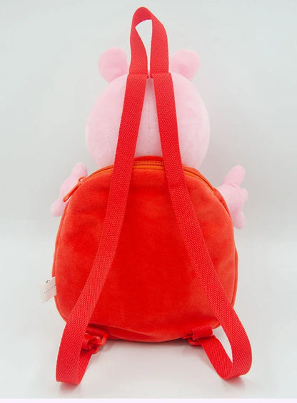 Peppa Pig Crossbody Bag Stereoscopic Doll Backpack Anime Knapsack Plush Coin Purse Toys George Round Pocketbook Children's Gifts