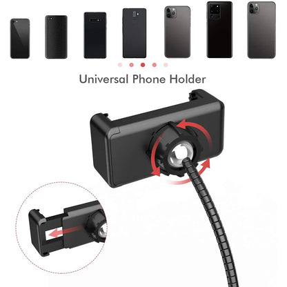 Anneau lumineux LED pour Selfie, intensité variable, éclairage de remplissage pour photographie, avec trépied, télécommande Bluetooth, pour téléphone, enregistrement vidéo en direct