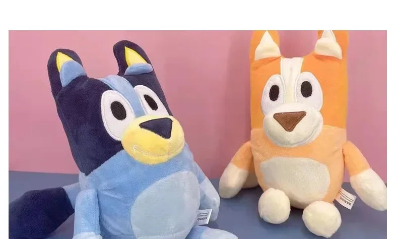 Family Stuffed Animals 17/28cm – Cartoon Dogs, Soft Plush Toys, Great for Birthdays and Christmas Gifts