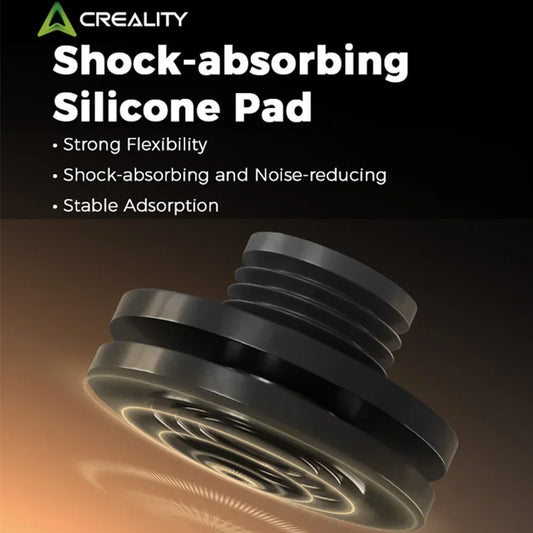 Creality 4 coussinets amortisseurs en silicone, forte flexibilité, pièces d'imprimante 3D pour K1_K1 Max_K1C_Ender-3 V3_Ender-3 V3 Plus