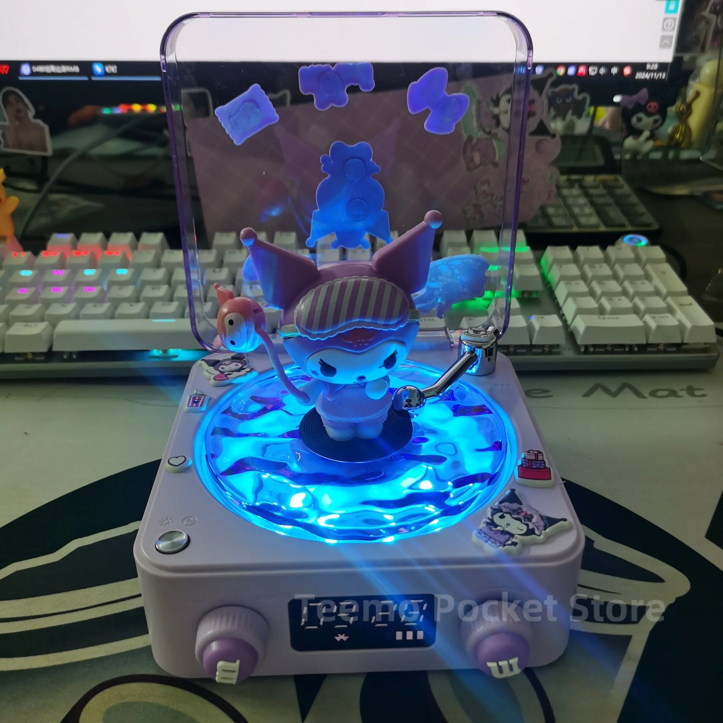 Enceinte Bluetooth Lumineuse – Édition Kawaii Zen🌸 & Country🤠 Accessoires Portable Lumière RVB Décoration de Bureau Cadeau Fille