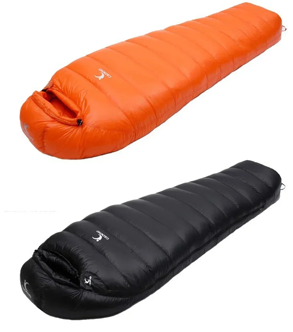 Outdoor Camping White Duck Down Sleeping Bag Ultralight Winter Autumn Adult Sleeping Bag Suitable for Travel Hiking Camping