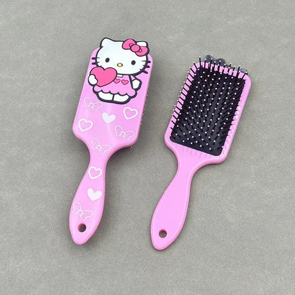 Stitch Air Cushion Combs Cartoon Minnie Mouse Pooh Bear Anime 3D Massage Comb Hair Brush Haircare Hairdressing Tool Girl Gifts
