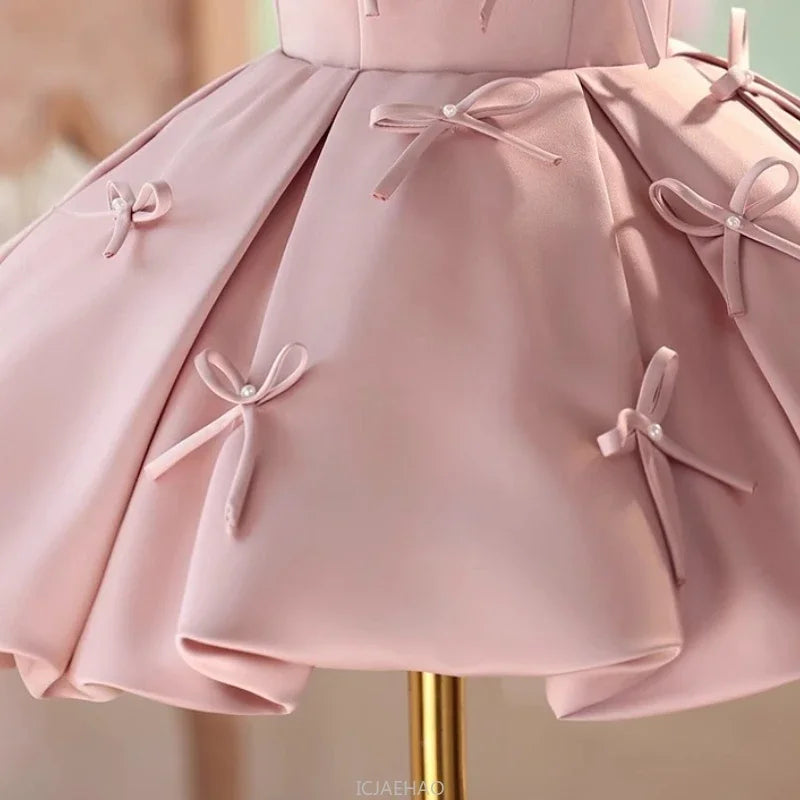 Robe de soirée filles anniversaire nouvelle élégante Occasion formelle robe de princesse enfants Pageant hôte Piano Recital tenue robes fleur fille