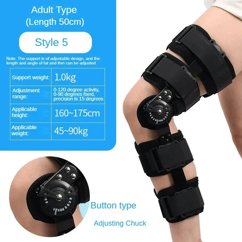 Orthèse de pied réglable pour le rinçage du genou, orthèse des membres inférieurs, protecteur de fracture, soutien des articulations des jambes, soins génitaux ligamentaires