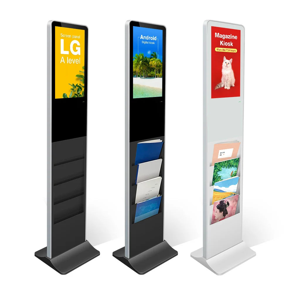 21.5 32 43 pouces centre commercial Android écran tactile interactif affichage de signalisation numérique support de sol Lcd kiosque d'auto-service