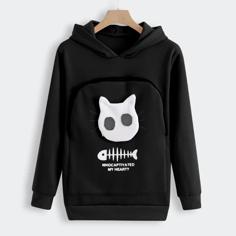Hot Carry Pet Pocket Sweatshirt Winter Animal Pouch Hood Tops Kat Hond Keep Warm Ademend Hooded Kat Carriers Zakken Kat levert