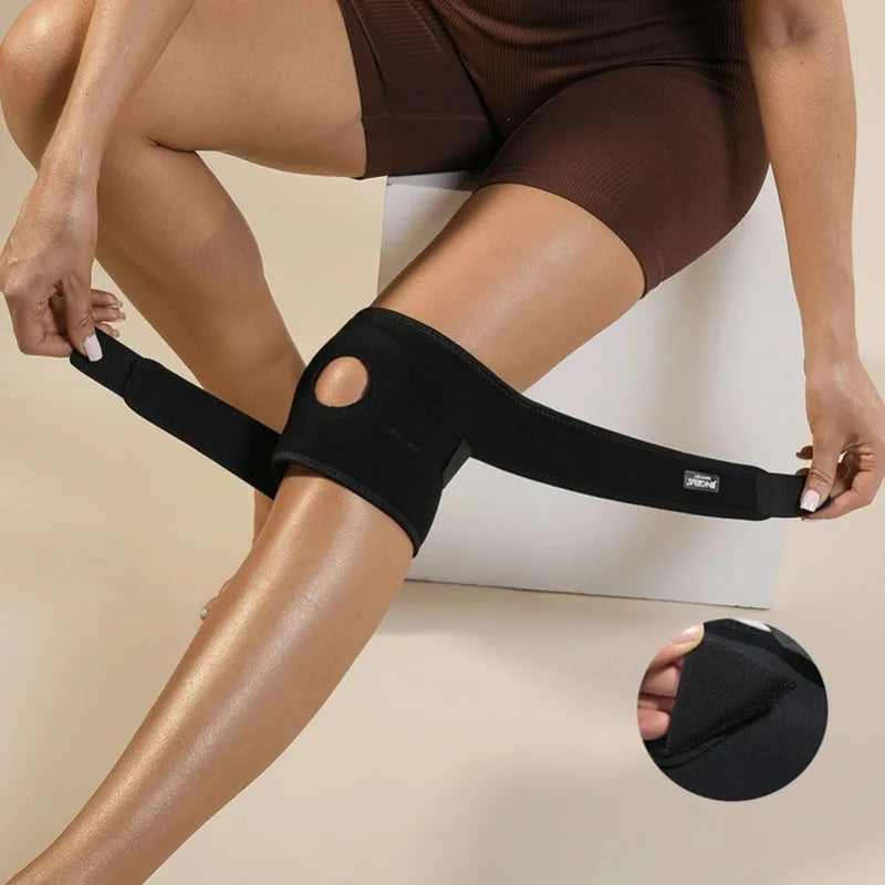 Genouillère orthopédique, genouillère, soulagement des douleurs articulaires, protection de la rotule, genouillère de Sport réglable, ceinture de bondage ménisque