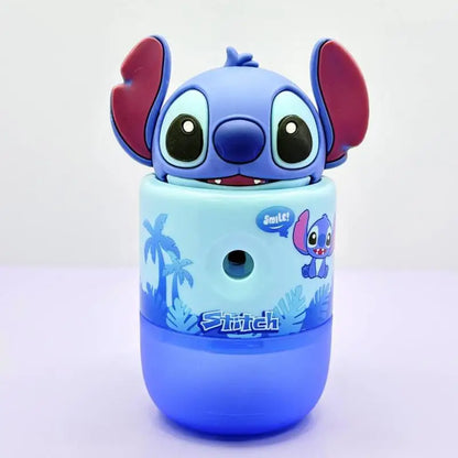 Stitch Manual Hand Crank Pencil Sharpener Durable Metal Blade with Eraser Portable Sharpening Tool Kids Safe Design 2025 New
