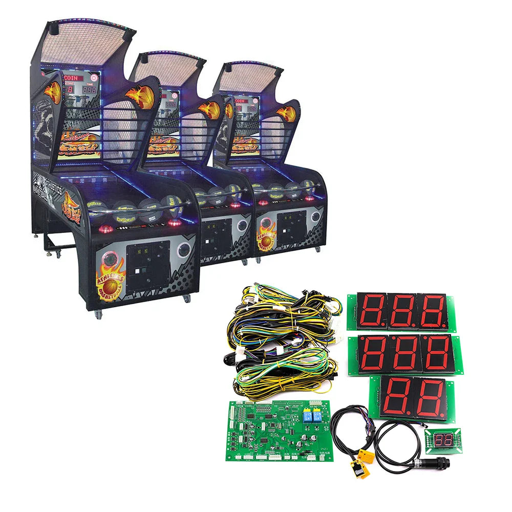 Jeu d'arcade de basket-ball de tir de rue, Kit de 2 joueurs à pièces de monnaie, nouveau Style, jeu pour enfants et adultes