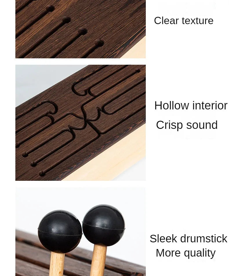 Solid Wood Hollow Drum 10 Timbre Professional Drums Children Beginners Meditation Healing Musical Percussion Instruments