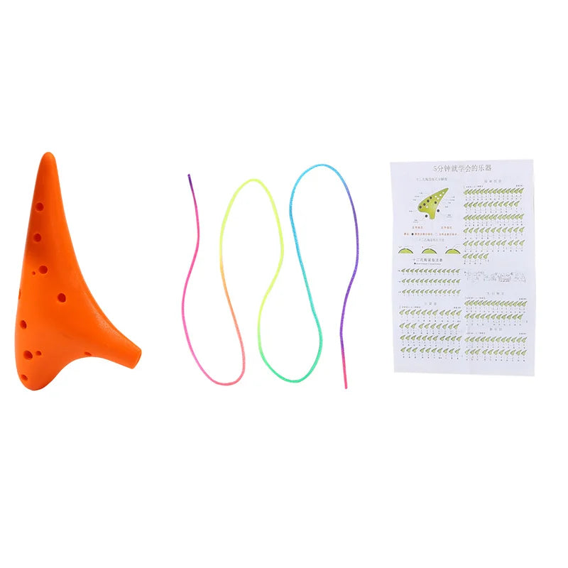 Ocarina Alto C Tuning en résine plastique pour adultes et enfants, flûte multicolore, 12 trous, nouveau
