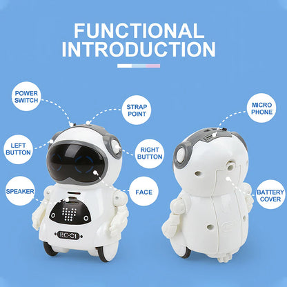 Robot peut parler, Dialogue interactif, reconnaissance vocale, enregistrement, chant et danse, conte d'histoires, Mini jouet Robot intelligent