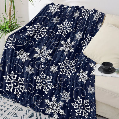 Christmas Snowflake Red Throw Blanket Portable Warm Blanket Blankets For Beds Home Decor Sofa Blanket