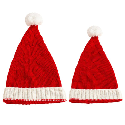 Bonnet de Père Noël à pompons pour enfants et adultes, mignon, doux, fête du Nouvel An, cadeau pour enfants, décoration de Noël, Noel, 2024