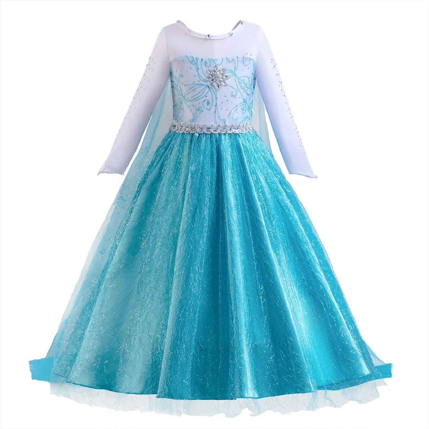 Robe Elsa pour filles de 3 à 10 ans, robe de princesse Elsa pour anniversaire, carnaval, Pâques, Halloween, fête, cosplay, costume pour filles