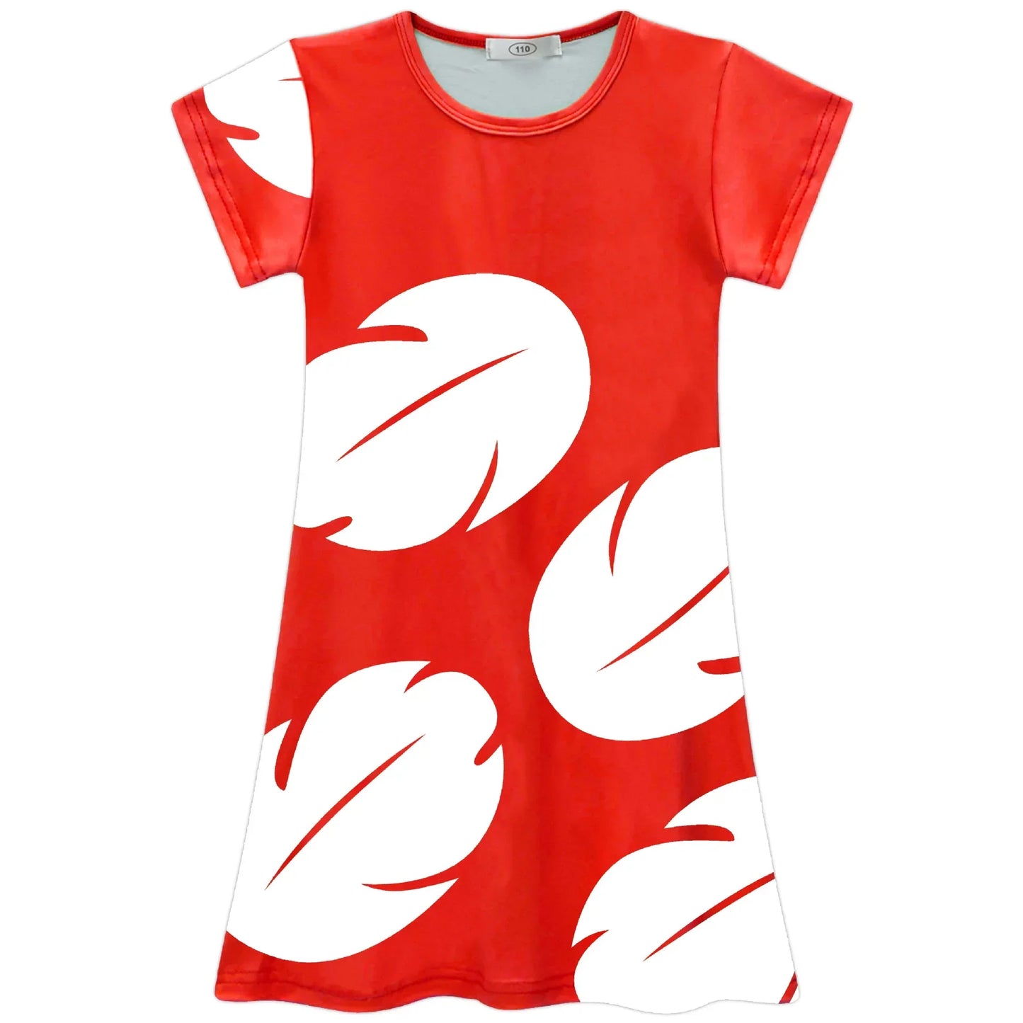 Lilo and Stitch Costume Girl Hawaii Costume Red Frock Halloween 2025 Lilo Vestido Summer Casual Robes
