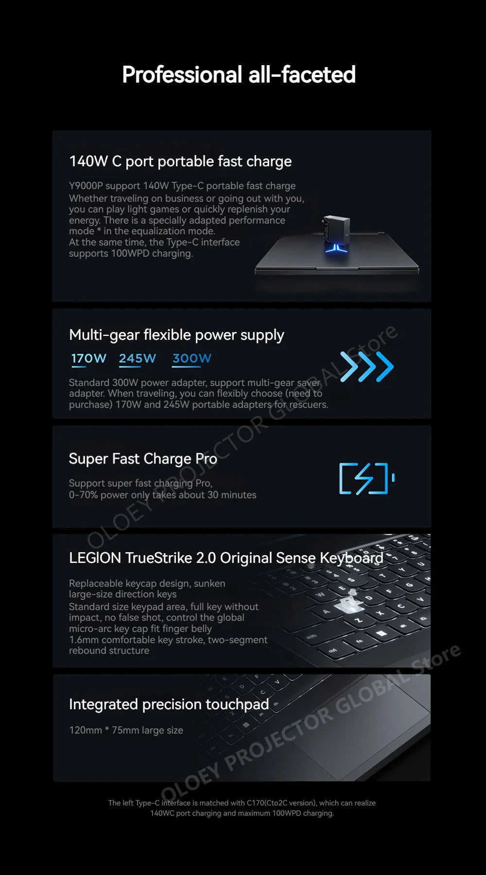 LENOVO LEGION Y9000P 2025 Ultra9 275HX RTX5060/RTX5070 32GB 1TB 16inch 2.5K 240Hz OLED DCI-P3 Screen