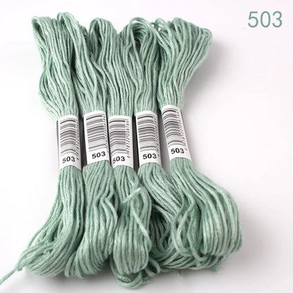433---581--10 pcs cross-stitch  Embroidery Thread Floss Sewing Skeins Craft DIY Bracelet braided
