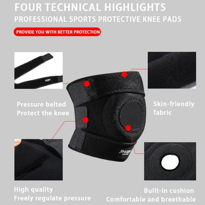 Orthèse de genou, genouillère, soulagement des douleurs articulaires, protection de la rotule, genouillère de sport réglable, protection des ligaments du ménisque