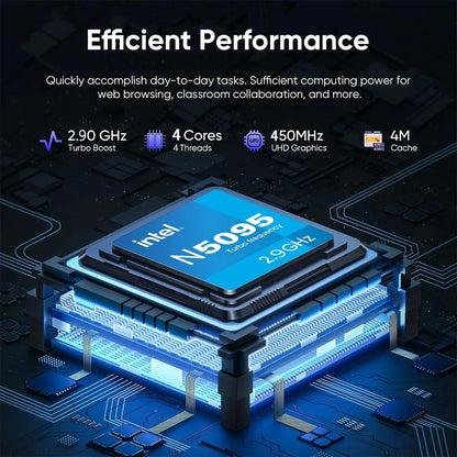 ACEKAMAS 17.3 inch Gaming Laptop PC Windows 11 Pro Intel N5095 Office Computer 16GB DDR4 1TB SSD Fingerprint Notebook Gamer PC
