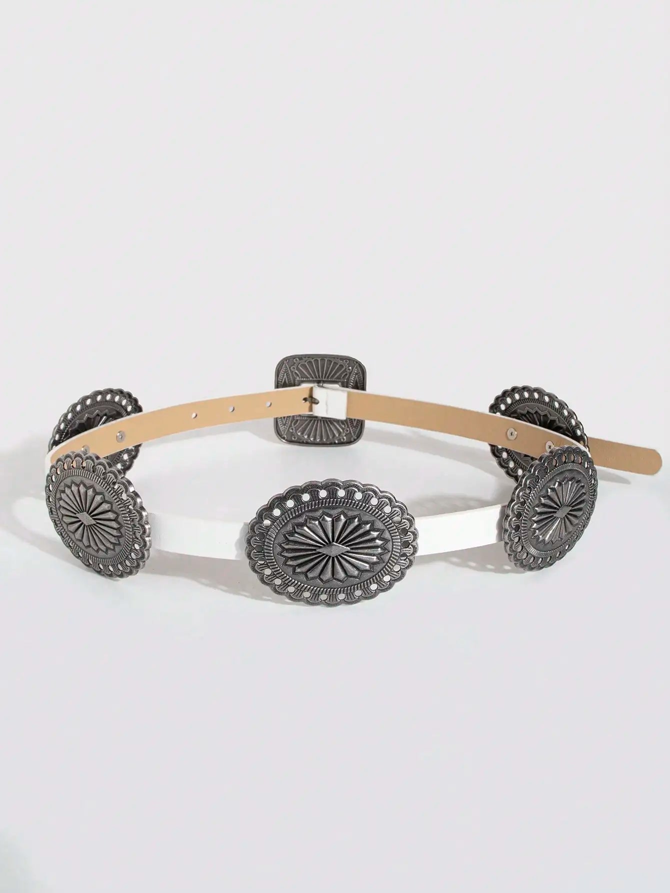 Ceinture robuste en métal sculpté pour femmes, 1 pièce, Style Punk, accessoire Cowboy Cowgirl, Boho