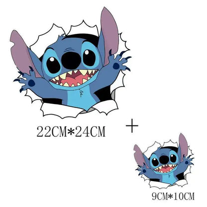 Cute Stitch MINISO Lilo & Stitch Heat Transfer Stickers Iron-on Transfers For Clothing Thermoadhesive Adhesive Patches Kawaii
