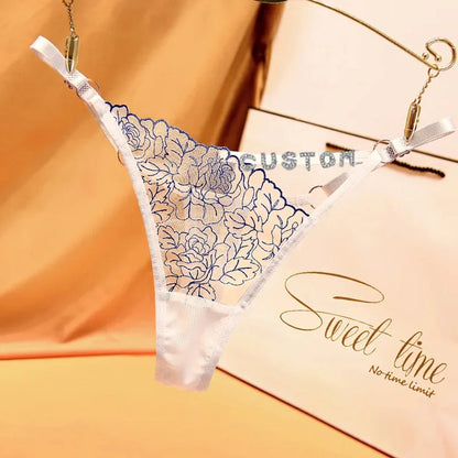 String personnalisé pour femmes, culotte en dentelle découpée, string personnalisé, lettres en strass, sous-vêtements, cadeau de saint valentin, nouvelle collection