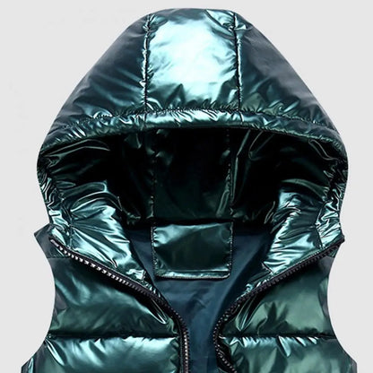 Women Winter Vest Warm Bright Color Pockets Cotton Padded Vest Inner Layer Quilted Women Bright Color Vest Streetwear