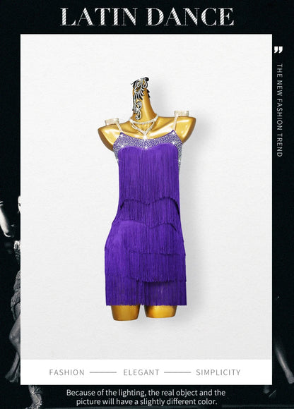 Robes de danse latine à franges, Costume de compétition Sexy pour femmes, vêtements d'entraînement pour salle de bal, Costume grande taille pour filles, Performance de Cabaret, 2026