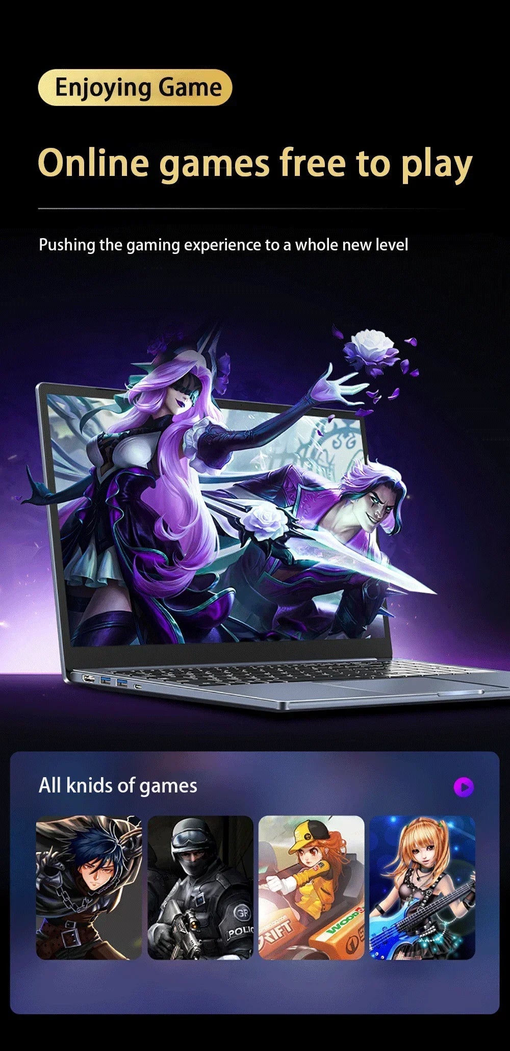 15,6 inch Intel Core i9-12900H pulgadas ordenador portátil Windows 11 Po 2 * DDR4 2 * M.2 SSD Ultrabook WIFI5 BT