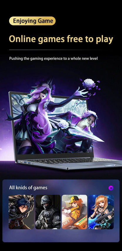 15,6 inch Intel Core i9-12900H pulgadas ordenador portátil Windows 11 Po 2 * DDR4 2 * M.2 SSD Ultrabook WIFI5 BT