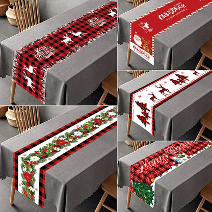 Chemin de Table de Noël, Décoration pour la Maison, Couverture de Nappe, Ornement, Cadeaux, ixdu Nouvel An, 2023