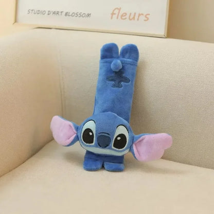 Stitch Seat Belt Protective Cover Cute Cartoon Soft Plush Car Shoulder Belt Fashion Car Inside Decoration Doll BIrthday Gifts