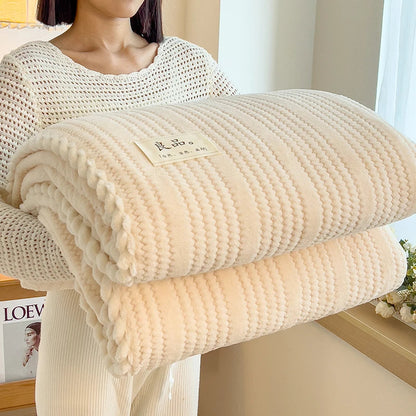 Category A Thickened Jacquard Velvet Autumn Warm Winter Blanket Soft Delicate Warmth Sofa Blankets for Thorw Comfortable Duvet