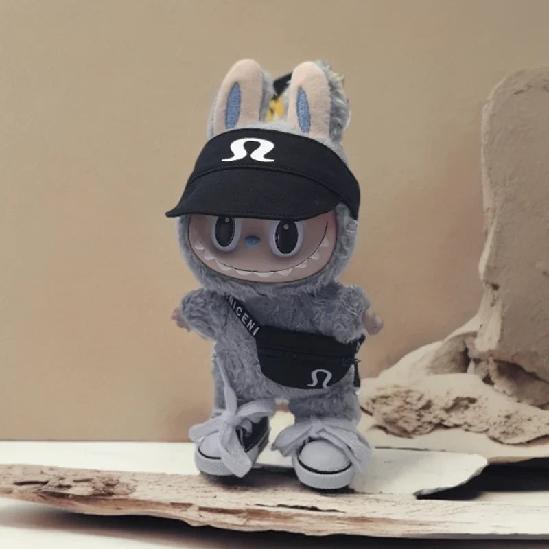 15/17cm Labubu V1 V2 V3 Vêtements de poupée Mode sweat à capuche et sac Idol coréen Tendance Bricolage Vêtements et accessoires de poupée Cadeau jouet