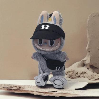 15/17cm Labubu V1 V2 V3 Vêtements de poupée Mode sweat à capuche et sac Idol coréen Tendance Bricolage Vêtements et accessoires de poupée Cadeau jouet