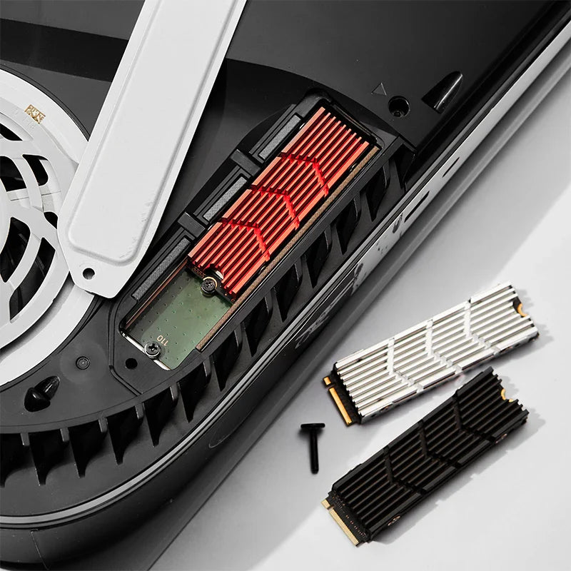 Dissipateur thermique pour SSD NVMe M.2, dissipateur thermique en aluminium pour disque dur M.2 2280 avec pad thermique en silicone pour PC / PS5 SSD PCIE 2280