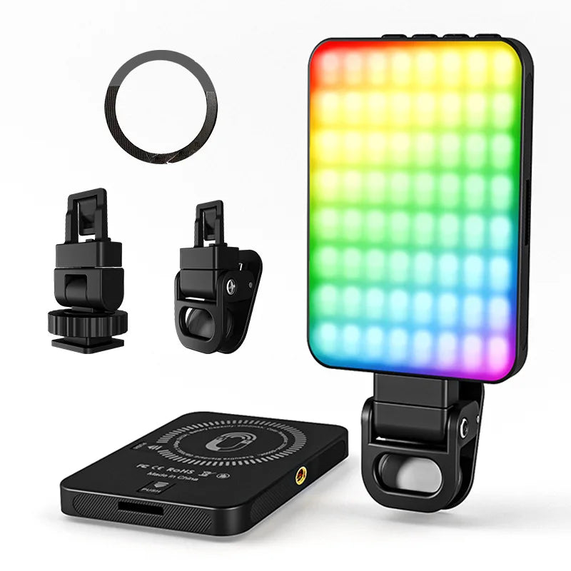 Mini anneau lumineux LED magnétique pour Selfie, pour iPhone 17 16 15 Pro/15 Pro Max/14 Pro/14 Pro Max/13 Pro/Pro Max Streaming
