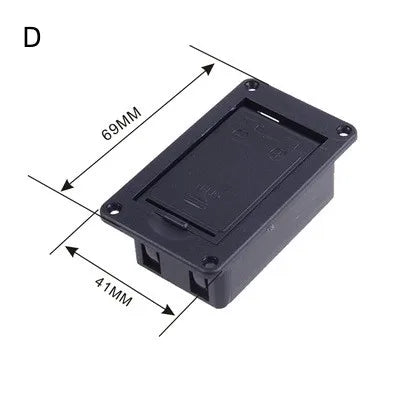 Boîtier de batterie de remplacement 9V pour micro de guitare acoustique et basse, support en plastique robuste, accessoire idéal pour les musiciens