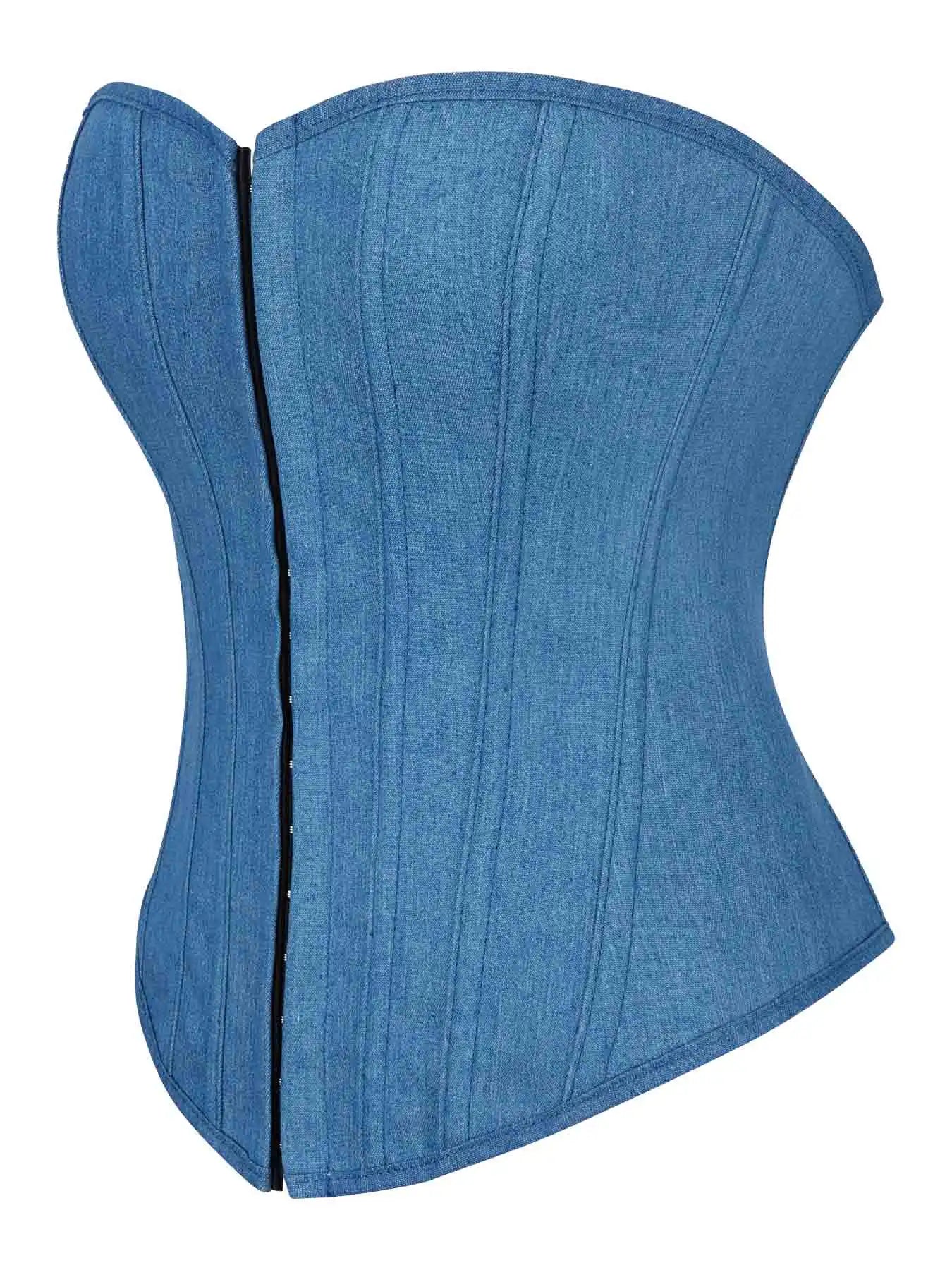 Nouveau corset de personnalité européen et américain, gilet à bretelles, haut de tube Spice Girl, haut sexy de cow-boy, haut de forme du corps.