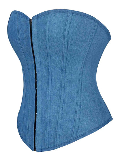 Nouveau corset de personnalité européen et américain, gilet à bretelles, haut de tube Spice Girl, haut sexy de cow-boy, haut de forme du corps.