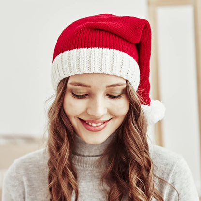 Bonnet de Père Noël à pompons pour enfants et adultes, mignon, doux, fête du Nouvel An, cadeau pour enfants, décoration de Noël, Noel, 2024