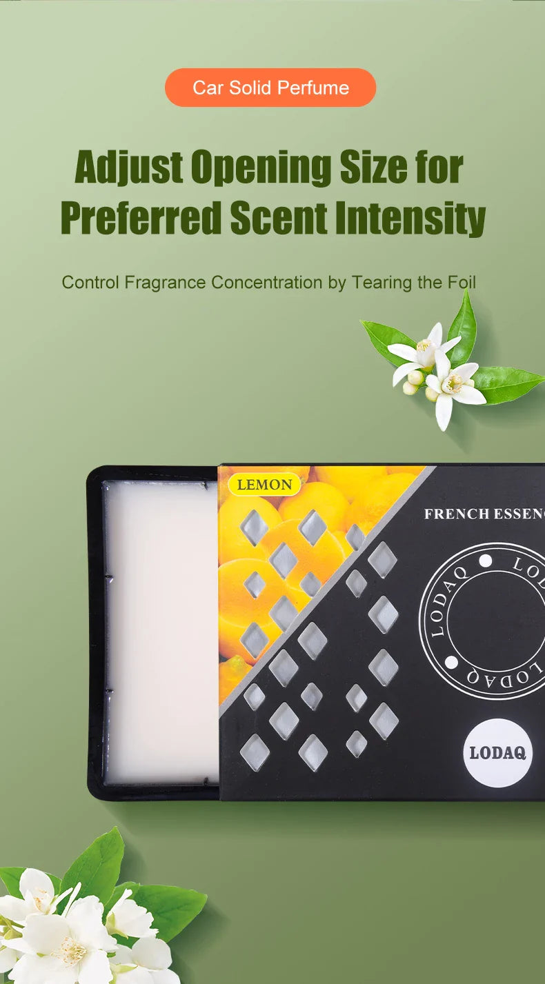 1pc Car Mounted Aromatherapy, Solid Car Perfume for Vehicle Use, Boxed Fresh Fragrance Balm to Eliminate Odors, Aromatic Ornamen