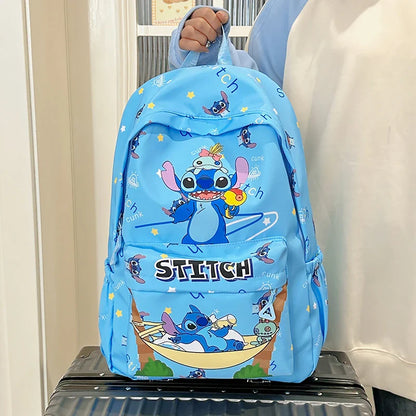 Stitch Print Backpack, Large Capacity SchoolBag, Ideal for Daily & Travel Essentials, Gift Bag, School Backpack, Travel Daypack
