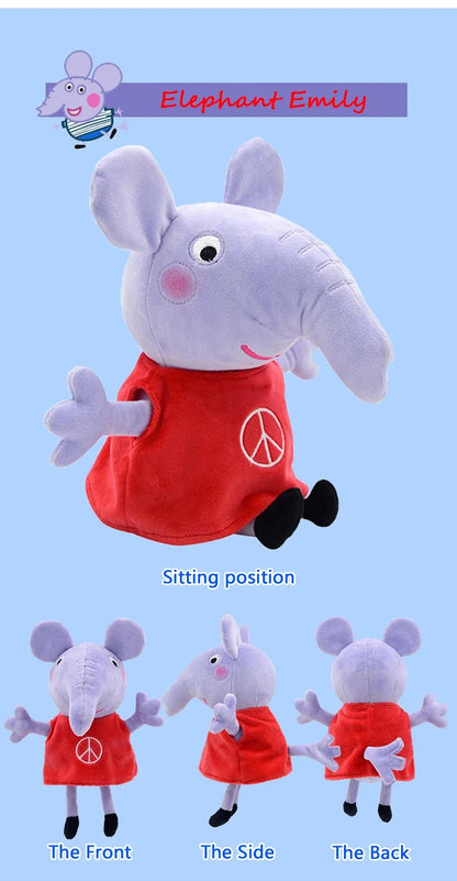 28Cm Peppa Pig Plush Toy Peppa Forever Friends Bigger Edmund Elephant Pedro Pony Suzy Sheep Zoe Zebra Room Kids Birthday Gift