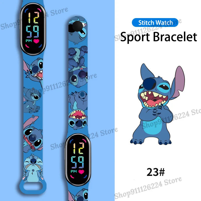 Montres Stitch pour enfants, filles, étanche, sport, écran tactile, pour femmes, horloge numérique étanche, bracelet, cadeaux exquis