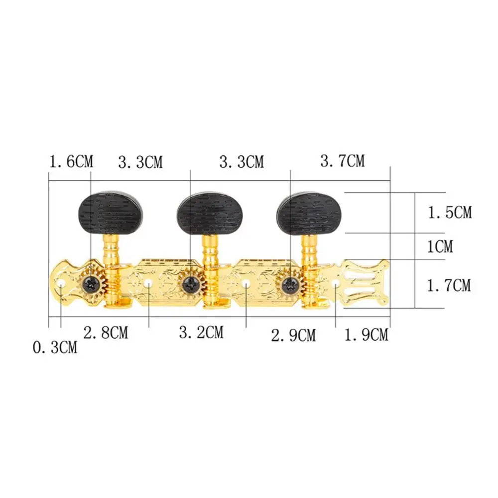 L R JEString Tuning Pegs, Stainless Steel Replacement Parts, Electroplating Accessories, Classic JETuning Key